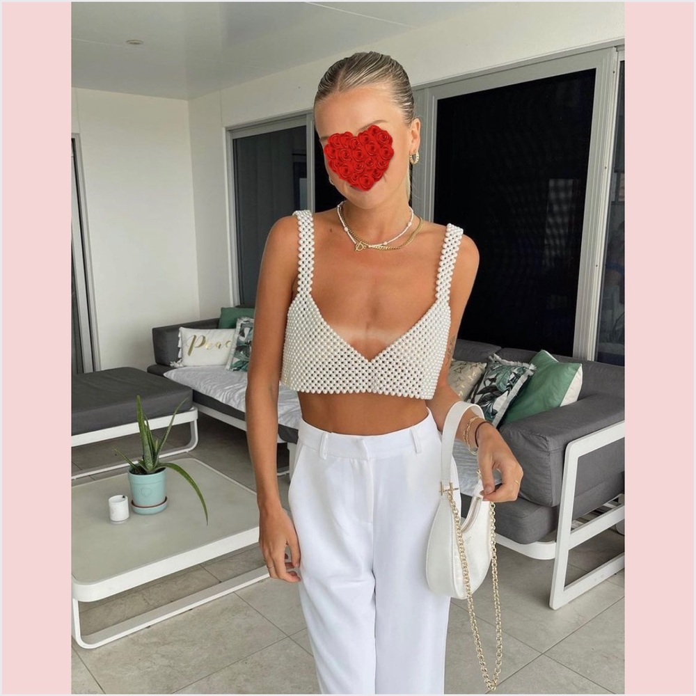 Peggy Crop top in Pearl - Picture 12 of 17